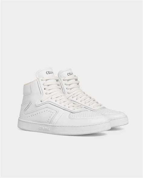 celine white sneakers womens|Celine high top sneakers.